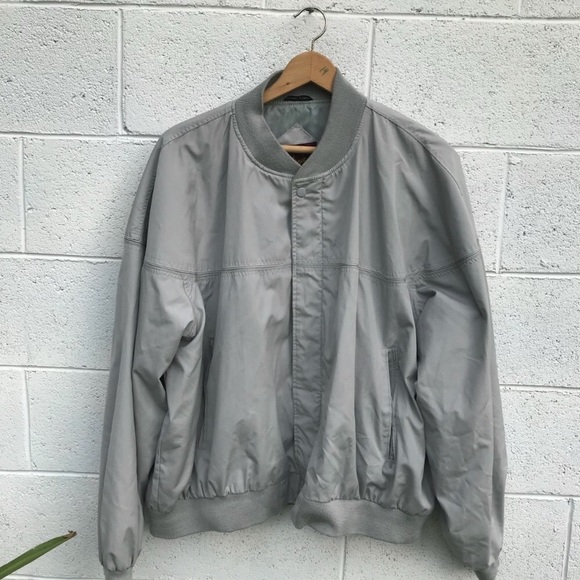 Vintage Other - Vintage Grey Light Bomber Jacket Mens 3X